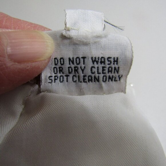 VTG SCALA M Lace Beaded Romantic Wedding Flapper Drop Waist Midi Maxi Dress - Picture 14 of 15